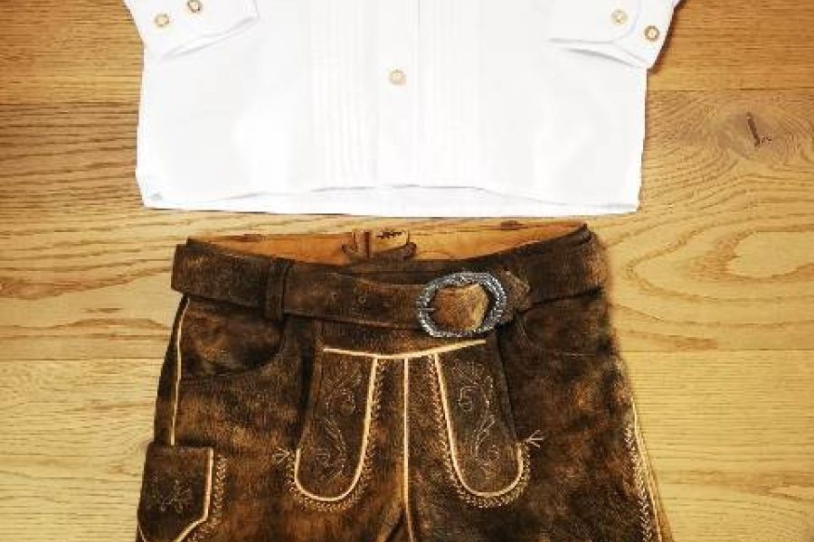 Lederhose + Bluse + Socken - Bild 1