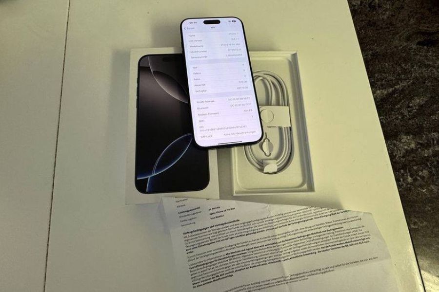 Neues iPhone 16 Pro Max, Titanschwarz, 512 GB 5G) - Bild 3