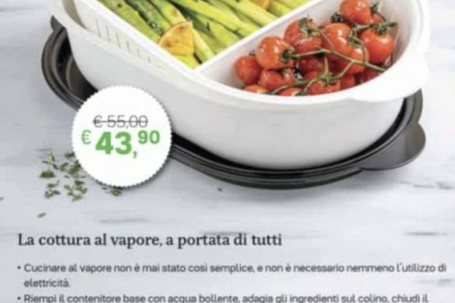 Tupperware 4  Liter legumiera mit Siebeinsatz und Deckel - Bild 1