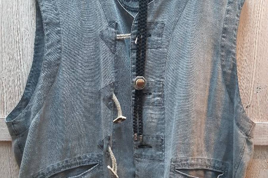 Jacke und Gilet mit "Krawatte", dazu passende Hose - Bild 2