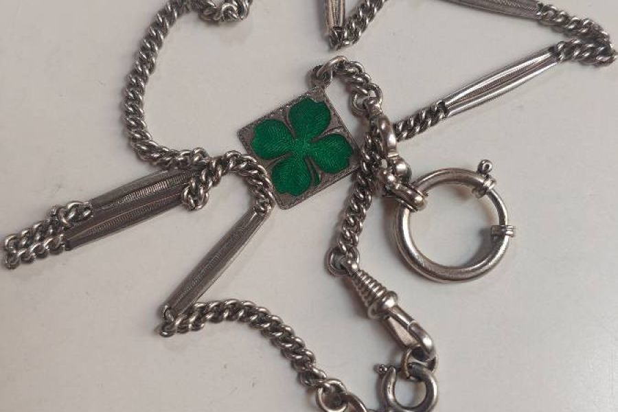 Schöne Alte Taschenuhr kette - Bild 1
