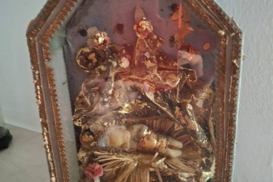 Fatschenkind im Glaskasten, um 1900 - Bild 1