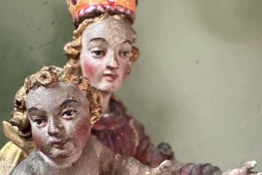 Madonna  in Holz handgeschnitzt - Bild 4