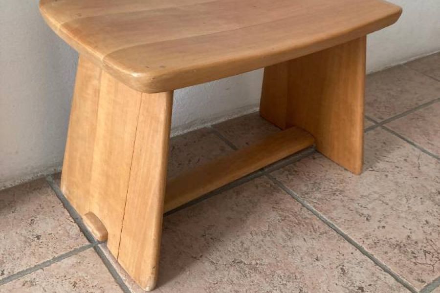 Eichenholz Tischchen / Hocker - Bild 2