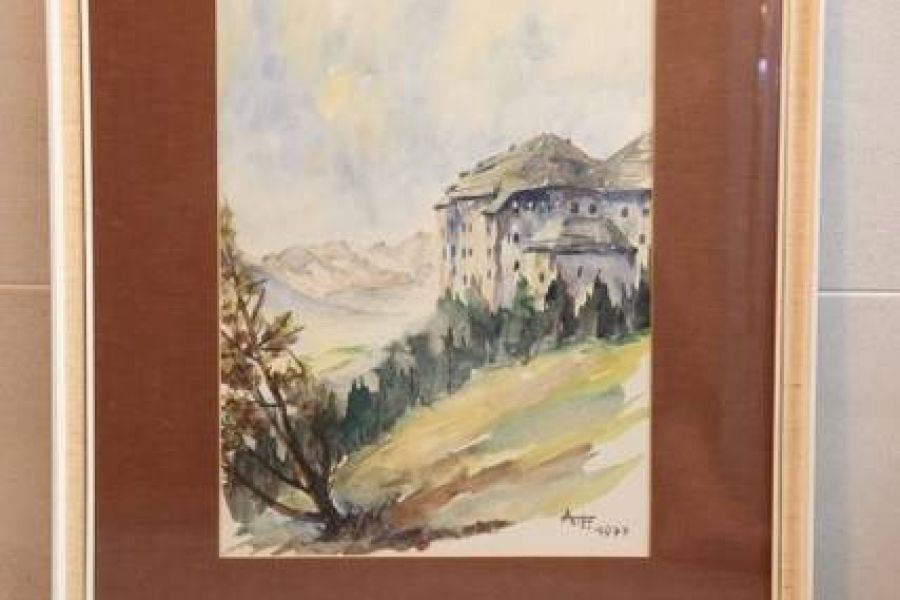 Aquarell von Anton Frühauf, 67 x 53 cm - Bild 1