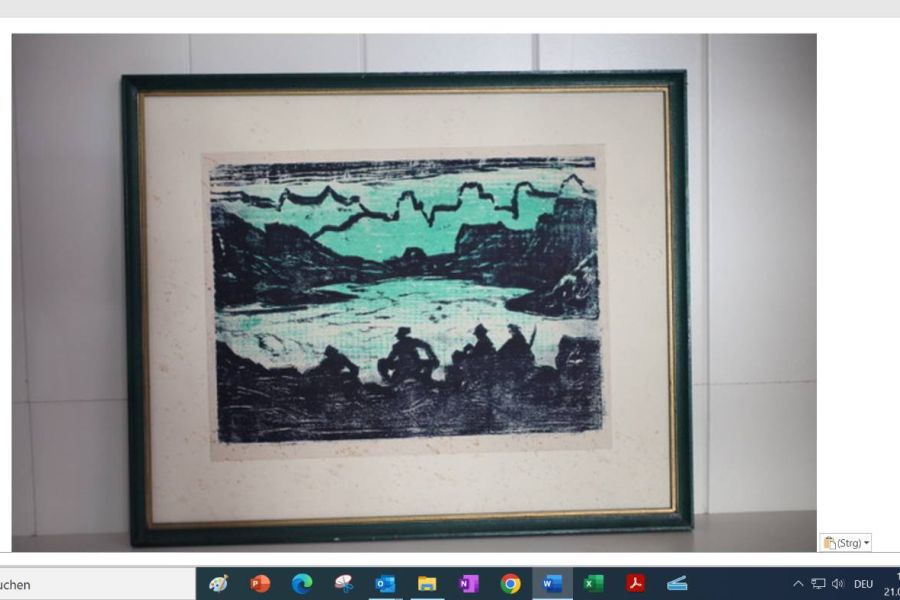 Holzschnitt von Hans Prünster - Bild 1