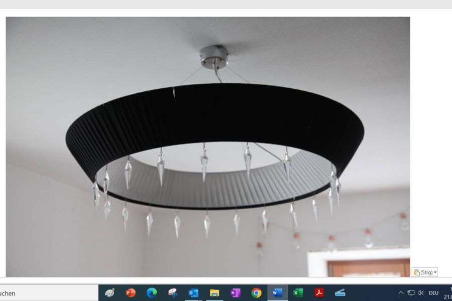 Lampe mit Swarovski-Kristallen - Bild 1
