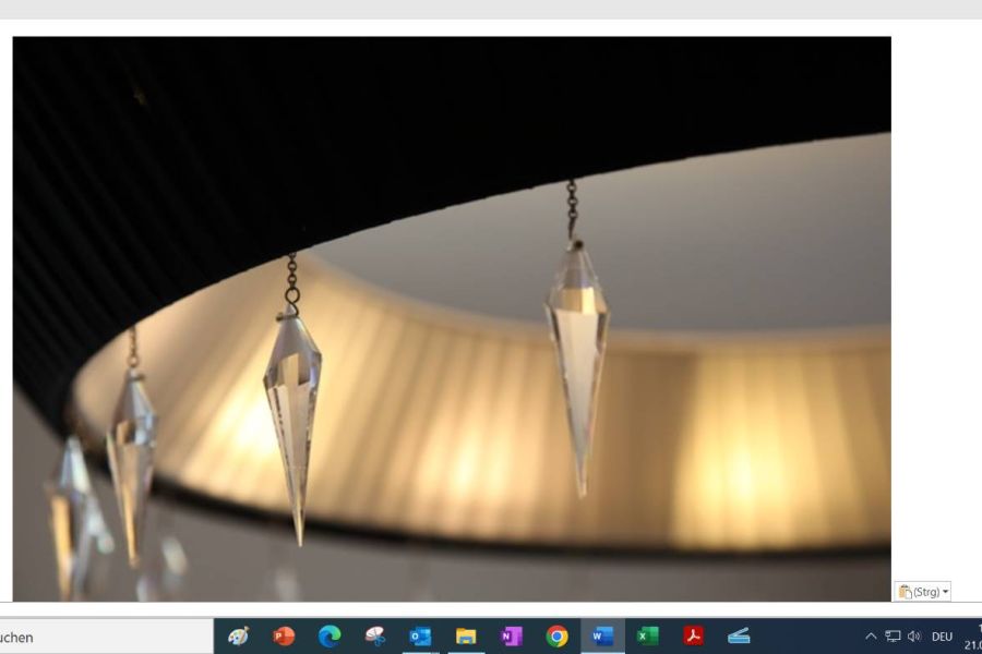 Lampe mit Swarovski-Kristallen - Bild 2