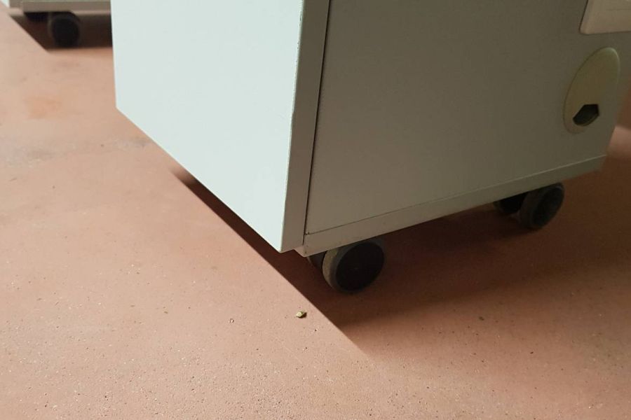 Profi Kosmetiktisch Maniküre weiß Glas m. Abzug + 2Schubladen/2Fächern - Bild 4