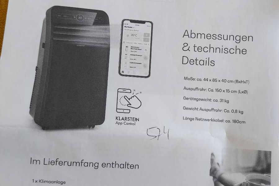 Tragbares klimagerät klarstein New York Smart - Bild 4