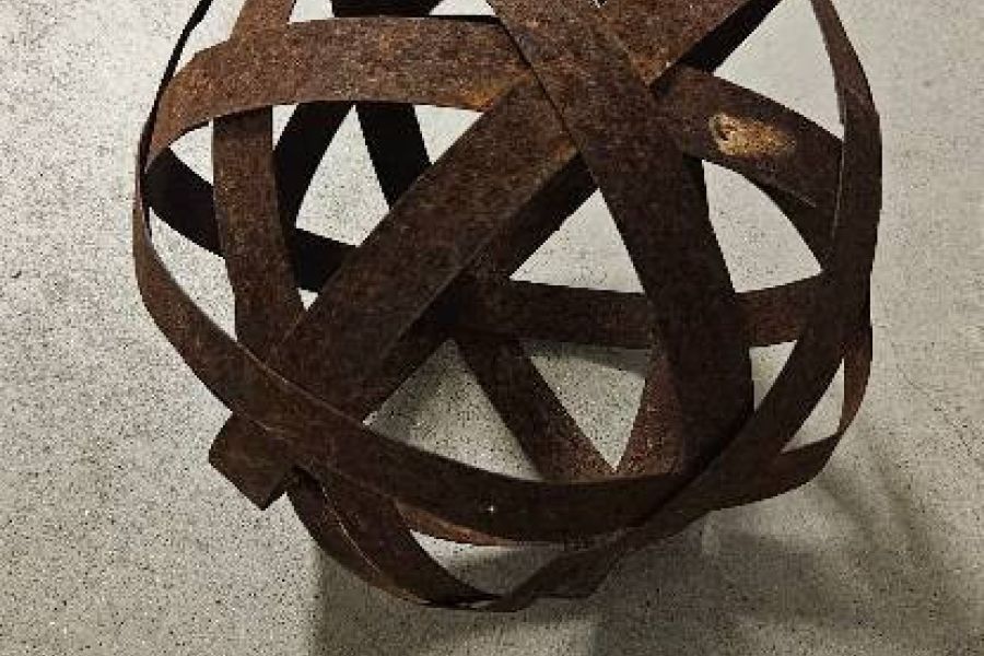 Dekokugel aus rostigem Eisen - Bild 1