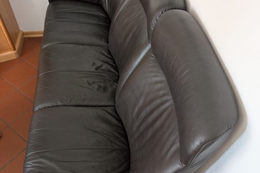 Ledercouch und Doppelsessel - Bild 2