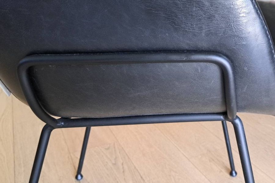 Zwei - Zuiver Feston Esszimmer-, Armlehnstühle – schwarz - PU Leder - Bild 4