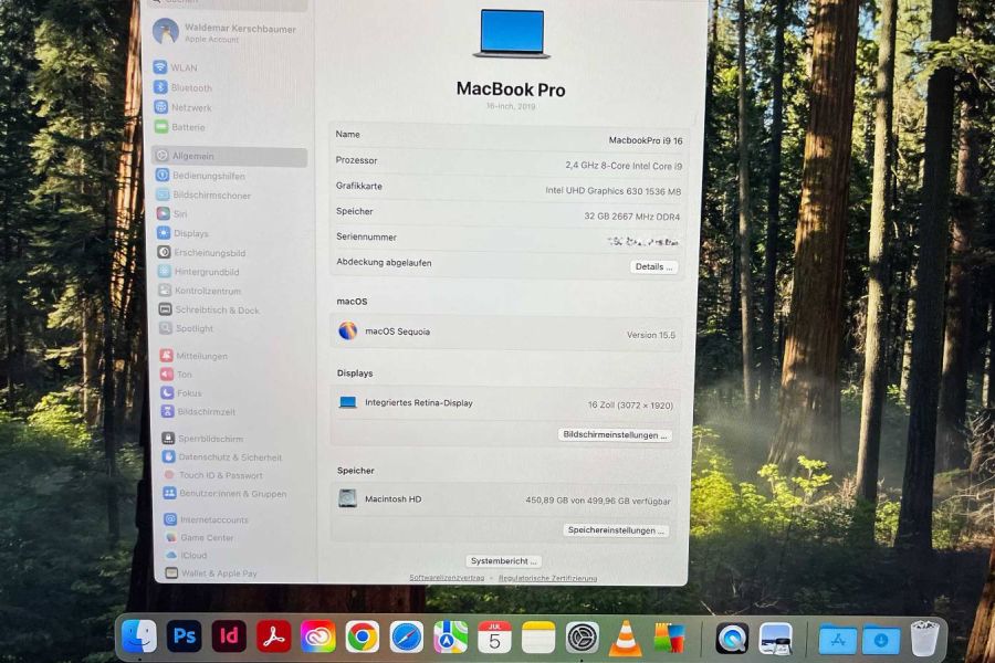 Apple MacBook Pro 2019 16 Zoll i9 32GB 512GB guter Zustand + Schachtel - Bild 3