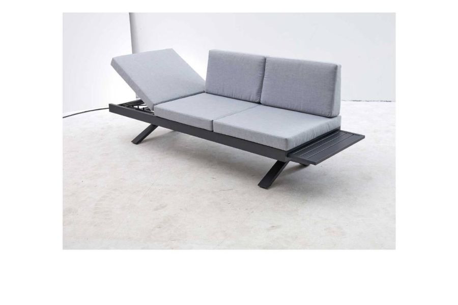 Gartensofa hellgrau/anthrazit - Bild 2