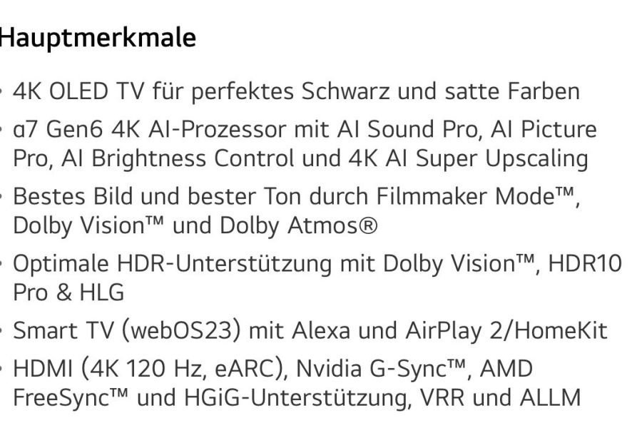 OLED Fernseher LG 55 Zoll neuwertig mit Garantie - Bild 4