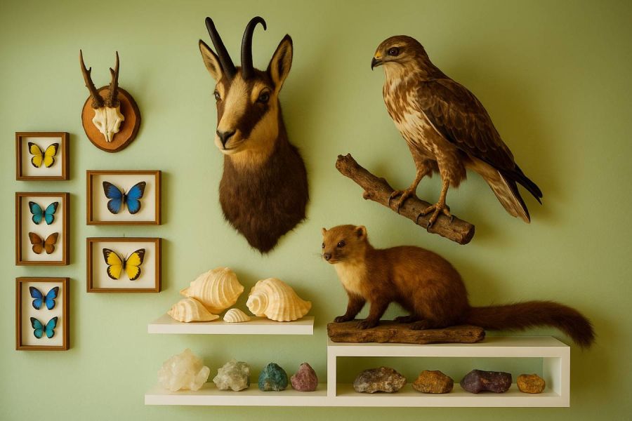 SUCHE Naturkundl. Sammlung, Mineralien, Präparate, Fossilien, Muscheln - Bild 1
