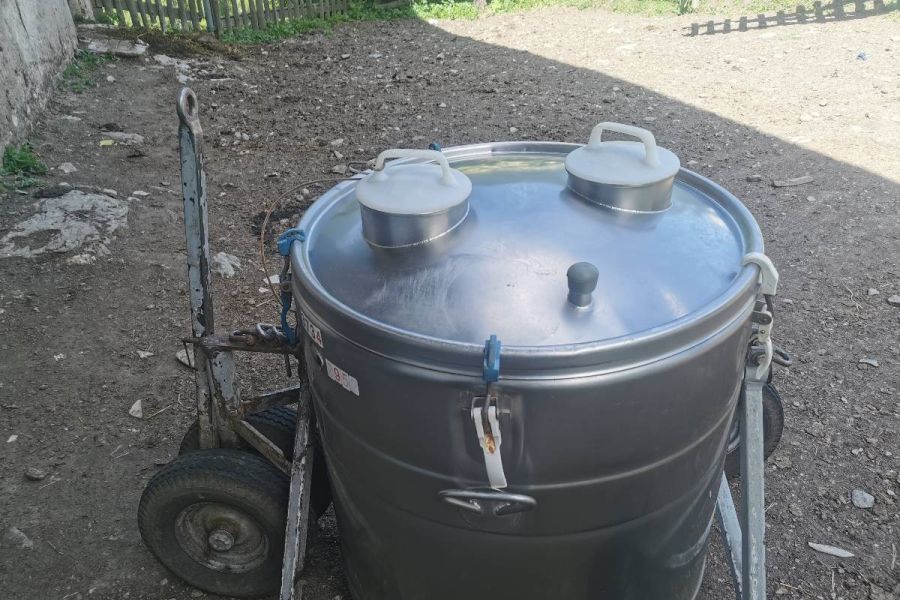 Rohrmelkanlage mit Kühlaggregat und Milchtank zu verkaufen - Bild 5
