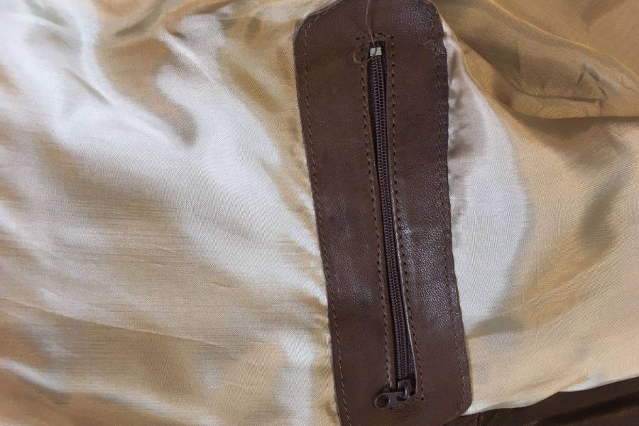Lederjacke braun Größe 54 - Bild 3