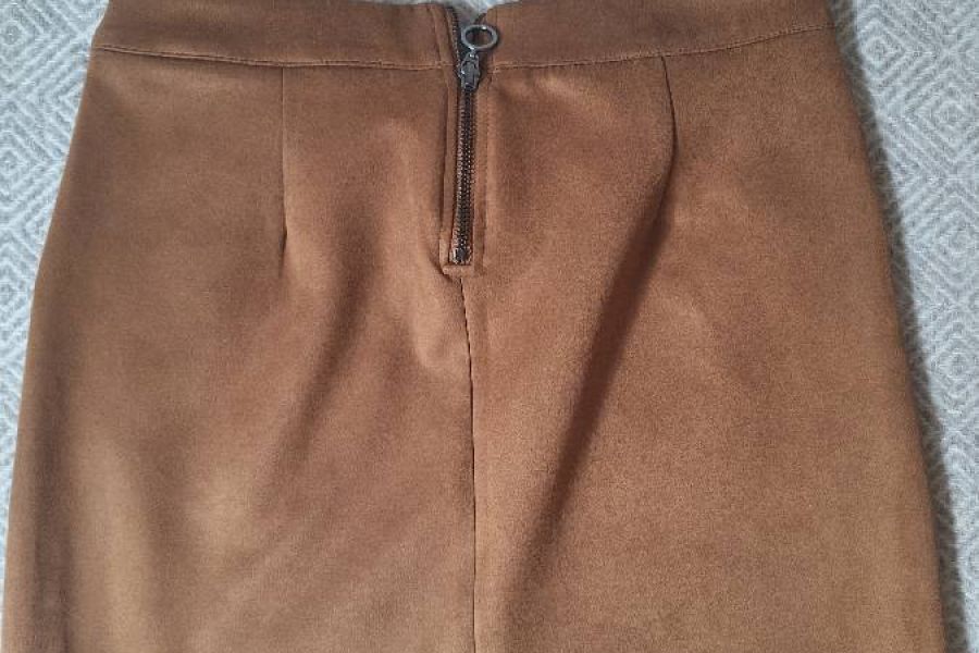 Minirock in Leder-Optik Modell in cognac | Marke Vero Moda - Bild 1