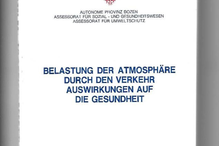 Belastung der Atmosphäre durch den Verkehr - Inquinamento atmosferico - Bild 1