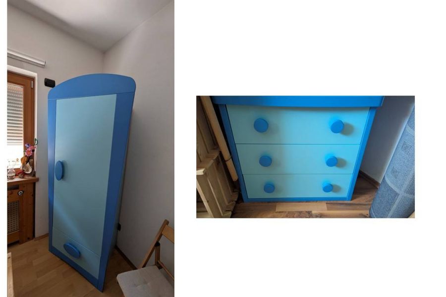 Ikea Mammut Kleiderschrank und Kommode Farbe blau - Bild 3