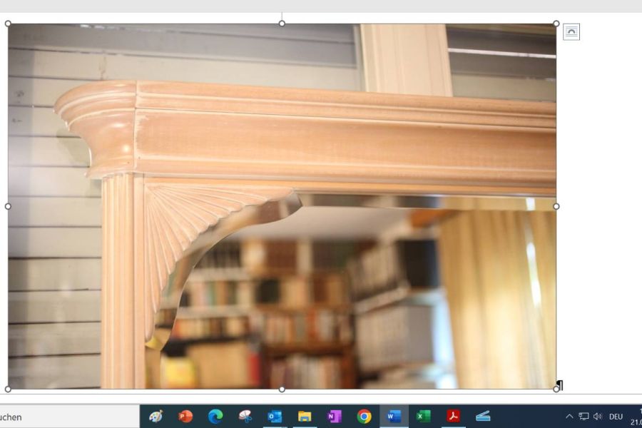 Spiegel mit Facettenschliff 92 x 110 cm - Bild 1