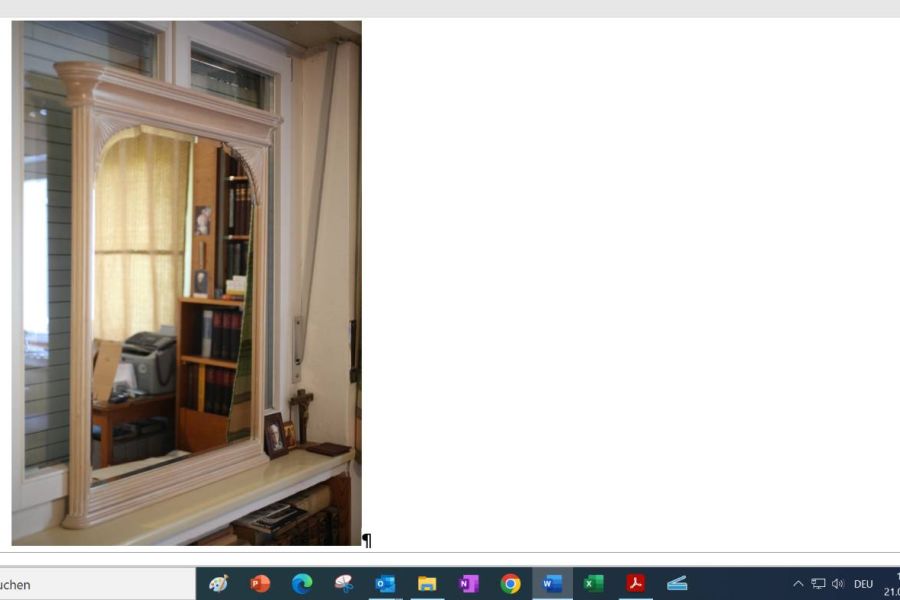 Spiegel mit Facettenschliff 92 x 110 cm - Bild 2