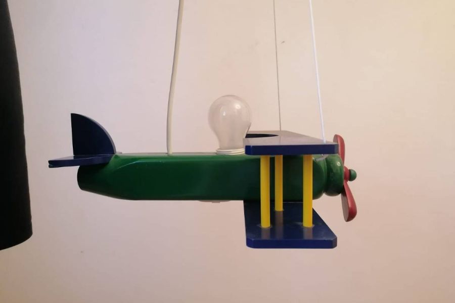 Kinderzimmer-Deckenlampe "Flugzeug" von Massive – Bunte Hängelampe - Bild 2