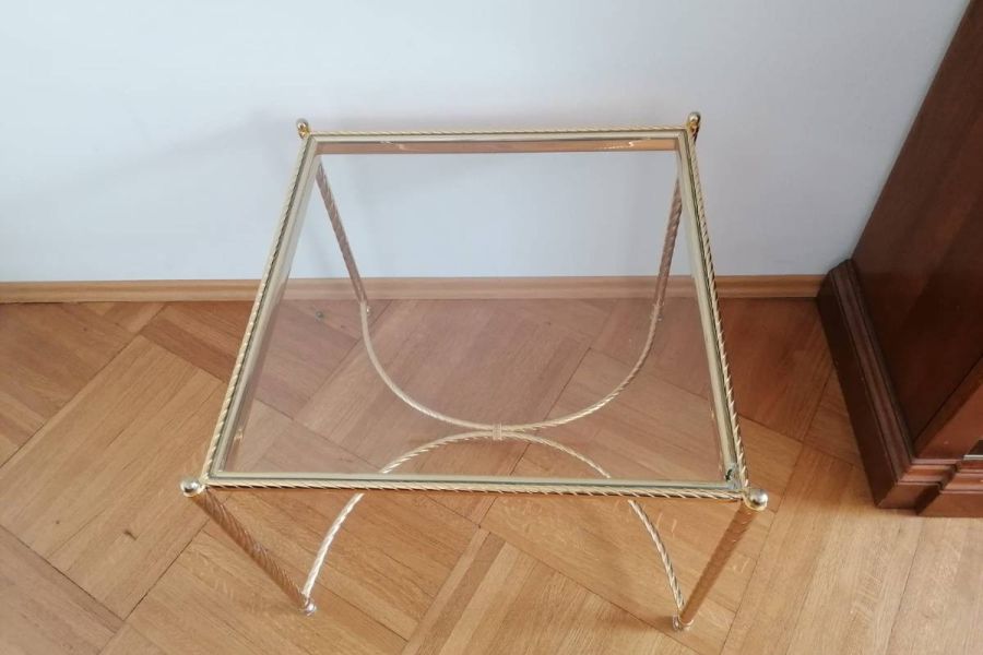Eleganter Beistelltisch mit Glasplatte - Bild 2