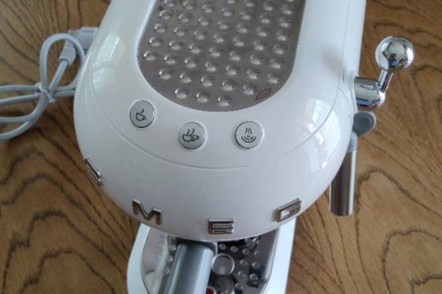 SMEG Espressomaschine Siebträger; weiß neuwertig - Bild 4