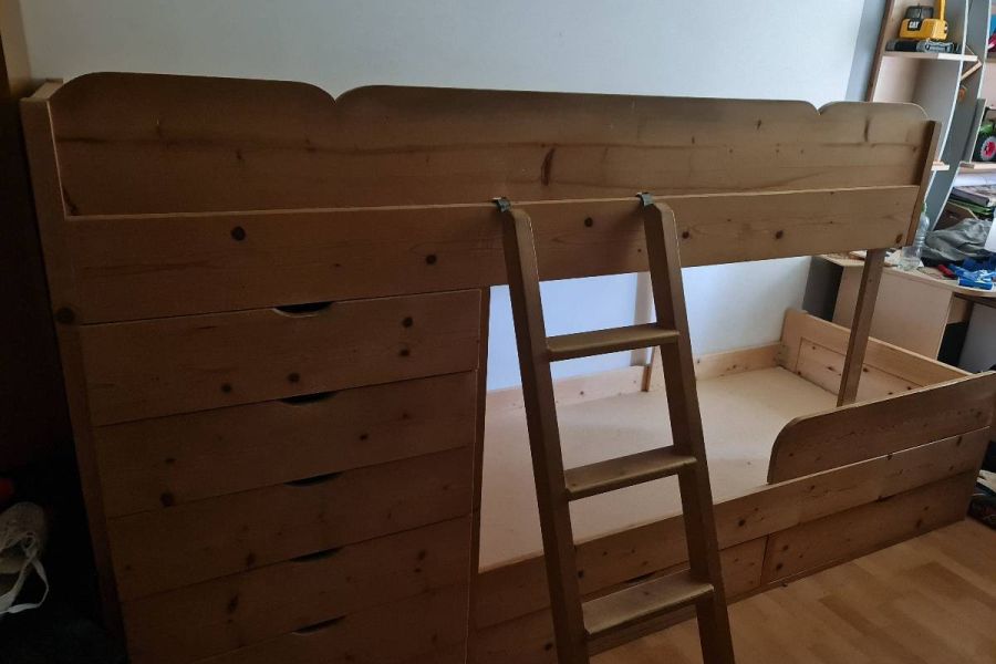 Stockbett Massivholz - Bild 2