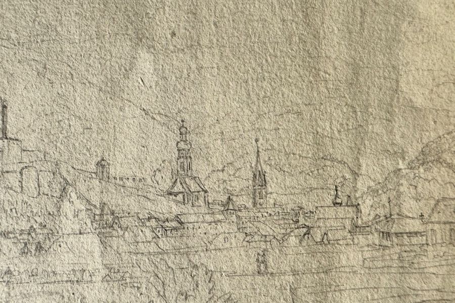 Zeichnung von Bruneck vor 1900 - Bild 3