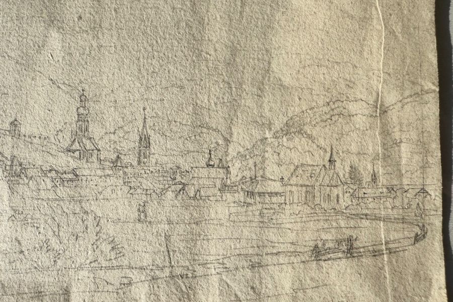 Zeichnung von Bruneck vor 1900 - Bild 4