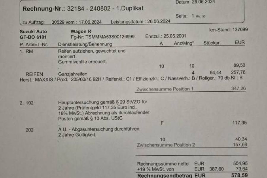 Ganzjahresreifen MAXXIS 165/60R14 75H auf Stahlfelge – Top Zustand! - Bild 4