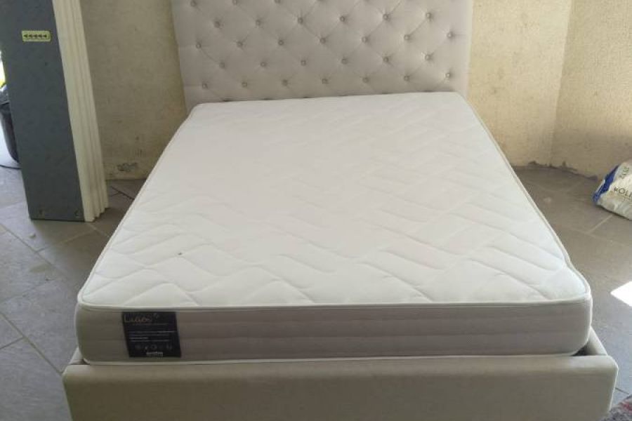 Bett Maison du Monde, Leinenstoff - Bild 1