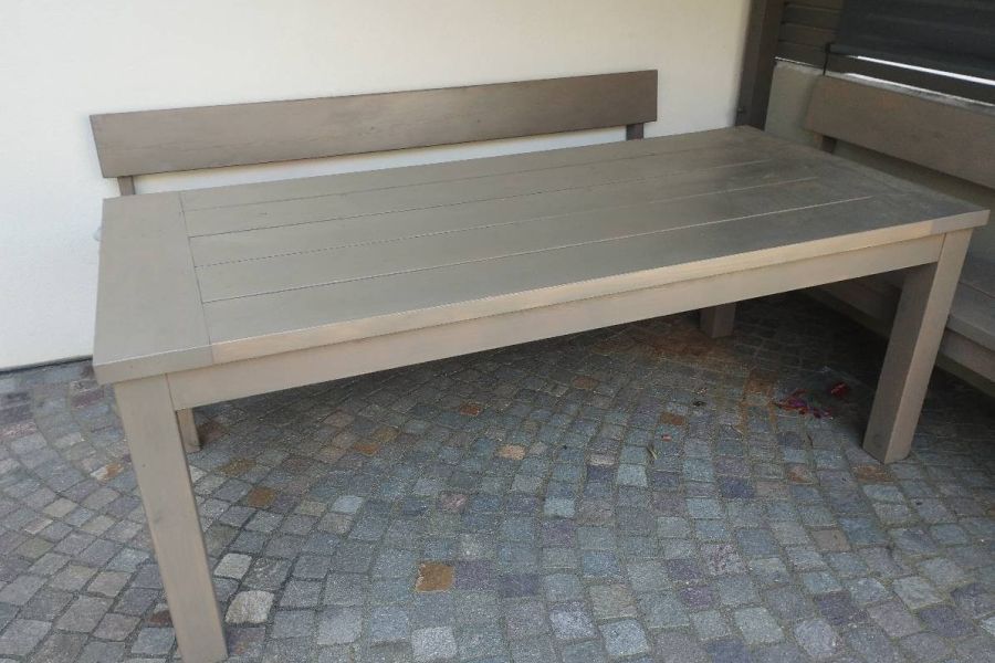 Gartentisch mit zwei Sitzbänken - Bild 3