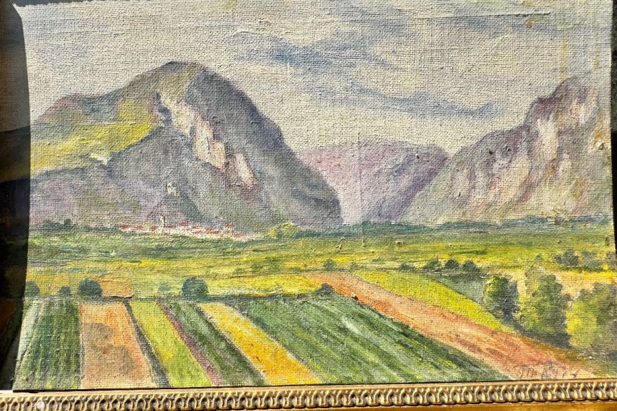 Altes Ölbild ,,Salurn,, - Bild 4
