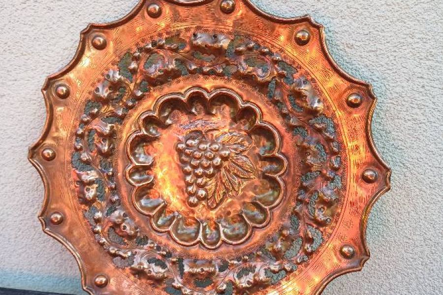 Schönes Kupfer Teller - Bild 1
