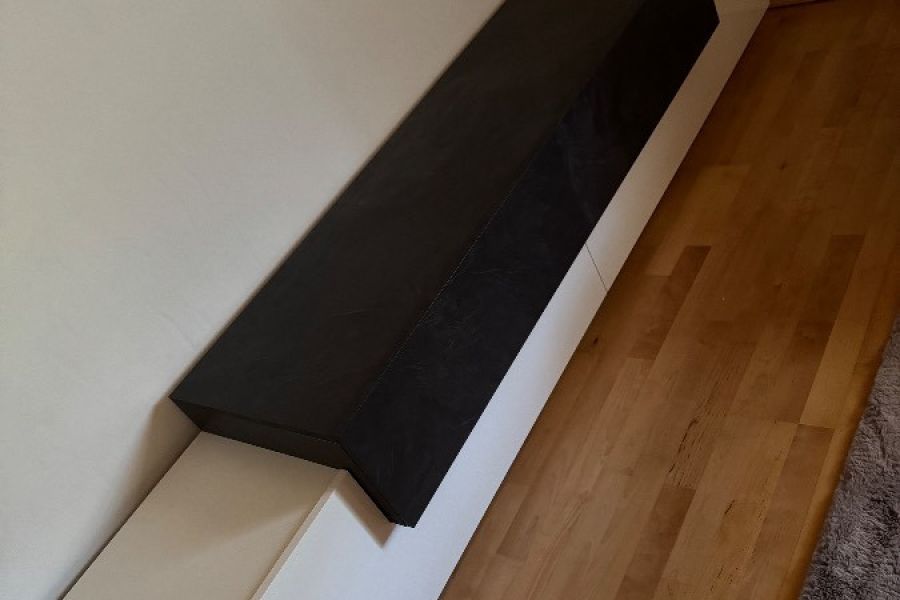 Verkaufe Wohnwand Coro Weiß Hochglanz / Schiefer - Bild 2