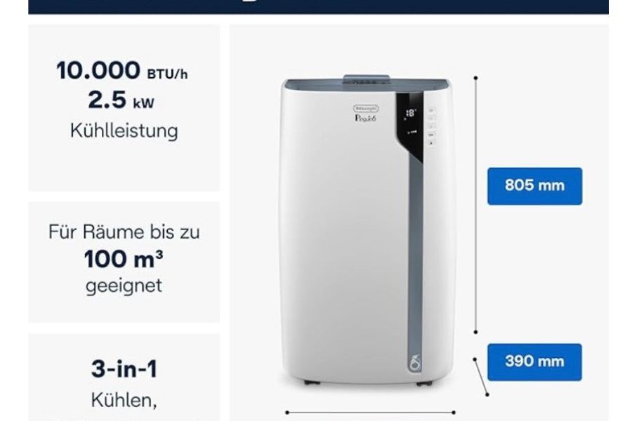 DeLonghi Klimagerät auf Rädern - Bild 3