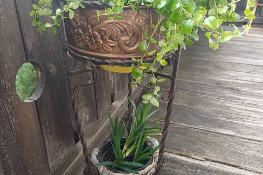 Kupfer Blumenoder Schirmständer - Bild 3