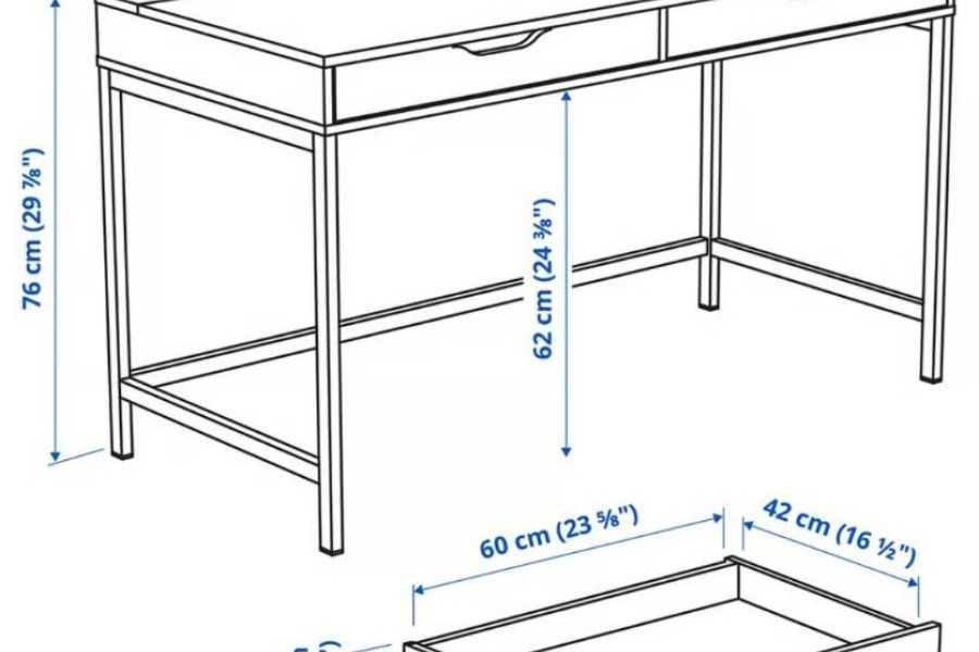 Schreibtisch und Bürostuhl von Ikea wie neu - Bild 2