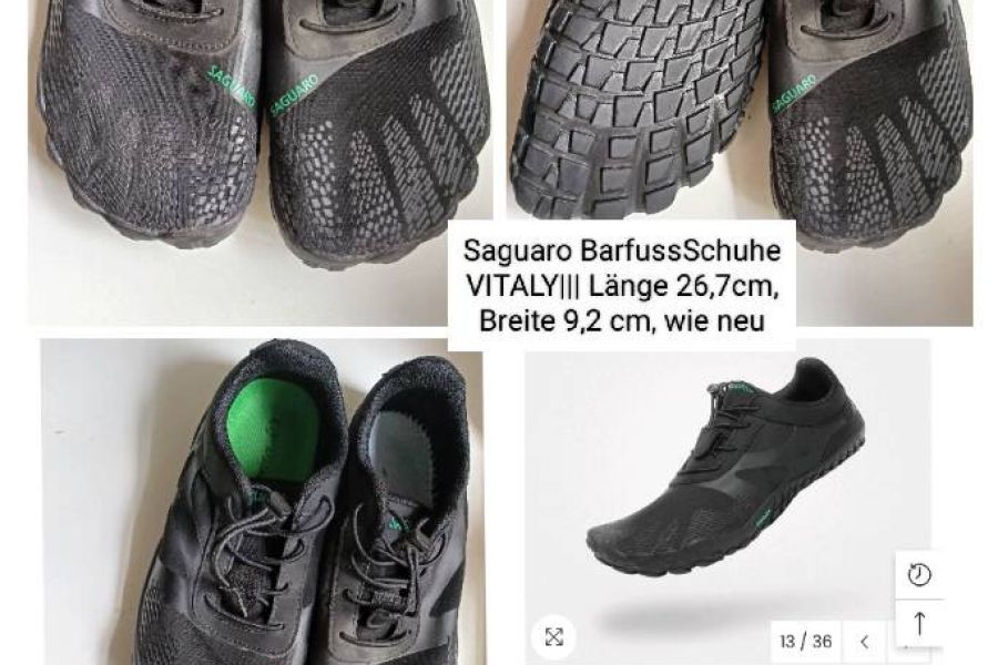 Barfußschuhe Saguaro Größe 41, ISL 26,7 BREITE 9,2 - Bild 1
