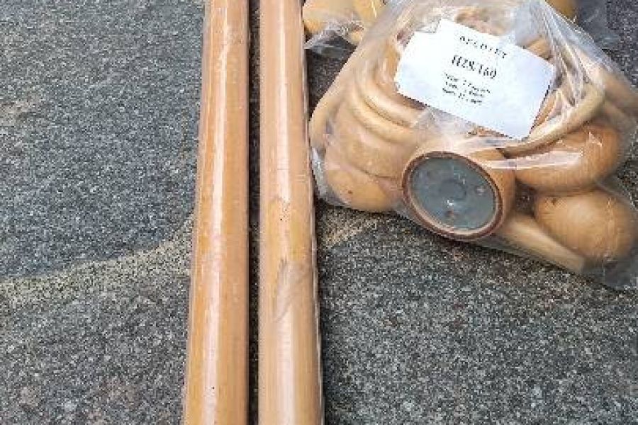Vorhangstangen aus Holz - Bild 1
