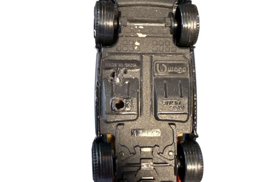 FIAT 500 CARABINIERI Modellauto – Bburago, ca. 1:43, 8 cm - Bild 4