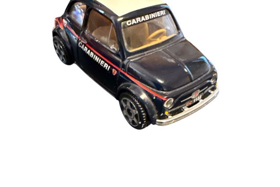 FIAT 500 CARABINIERI Modellauto – Bburago, ca. 1:43, 8 cm - Bild 5