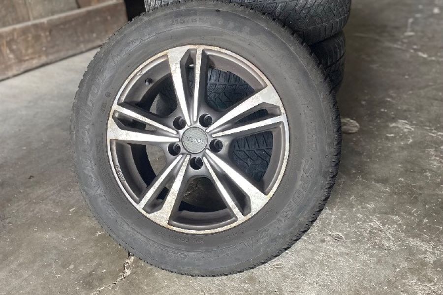 Winterräder 215/65 R16 auf MAK Alufelgen – Dunlop Winter - Bild 1