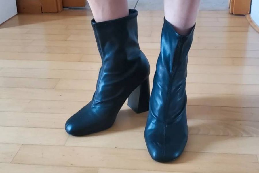 Schwarze Damenstiefel Gr.40 - Bild 2