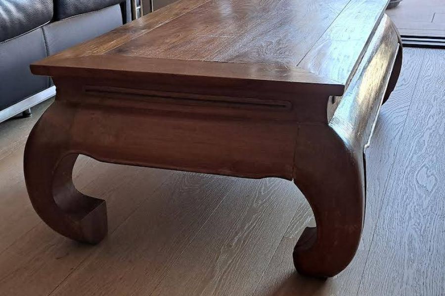 antiker Opium-Couchtisch aus Bali - Bild 2